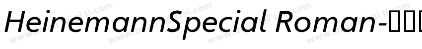 HeinemannSpecial Roman字体转换